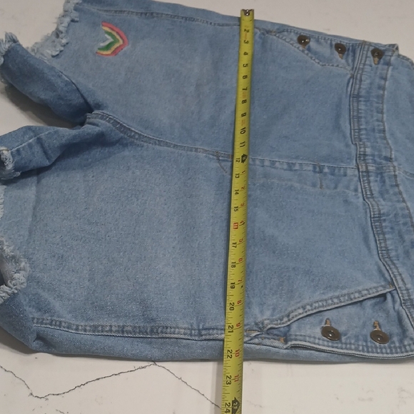 Womens  Overalls with Rainbow Straps, Sz L, pre-owned, Good Conditions - Picture 6 of 7